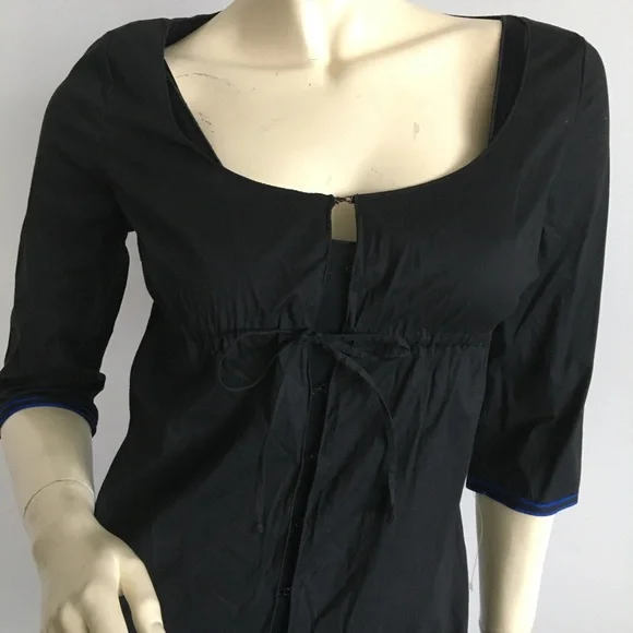 90s Miu miu quarter sleeve hook and eye closure baby doll dress - Picture 6 of 11